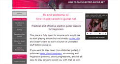 Desktop Screenshot of how-to-play-electric-guitar.net